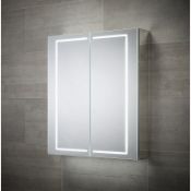 New (T16) Sensio Sonnet Double Door Led Mirror Cabinet 700 x 600 x 138mm. RRP £554.99. Diffuse...
