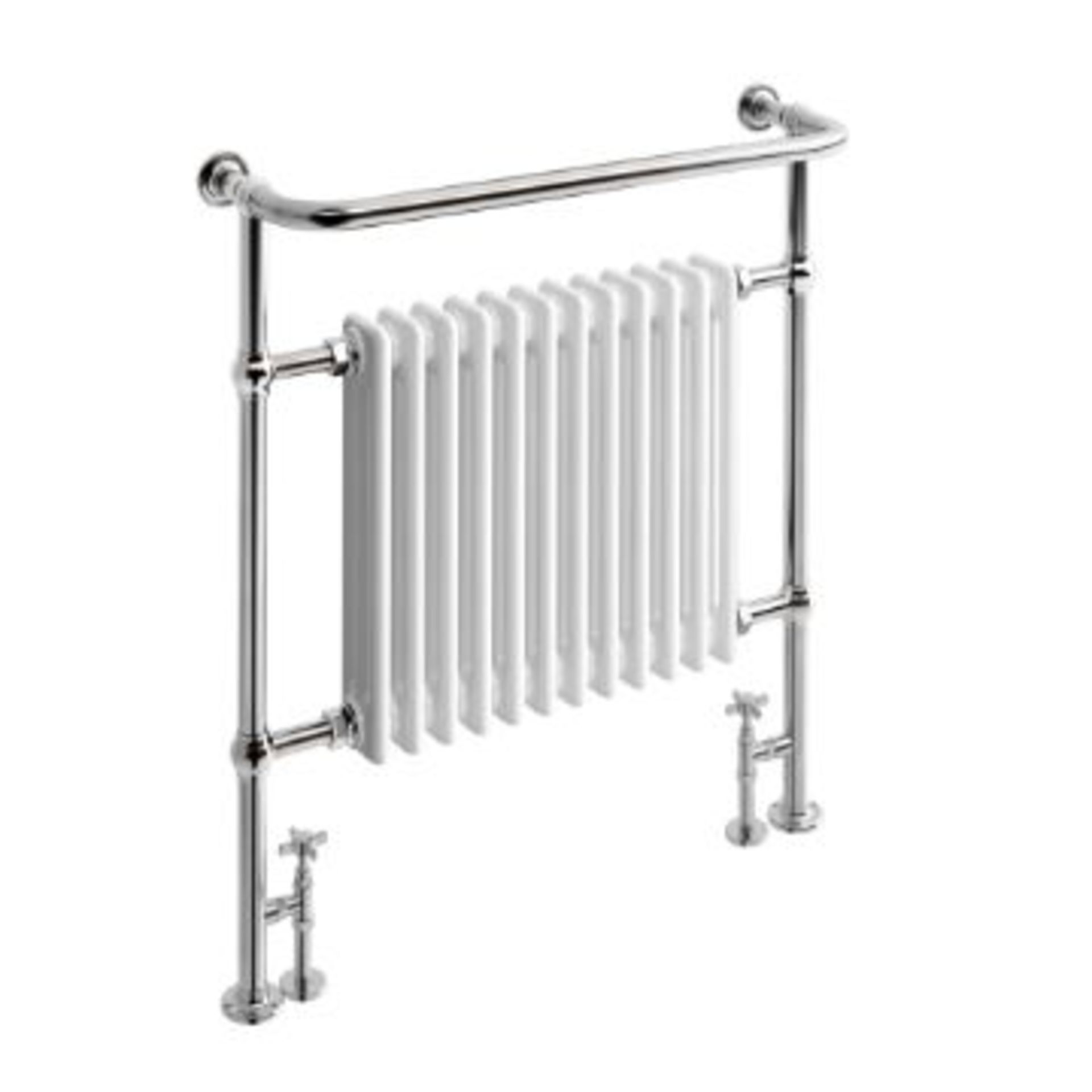 New & Boxed 952x839mm Large Traditional White Towel Rail Radiator - Victoria Premium. RRP £43... - Image 2 of 3