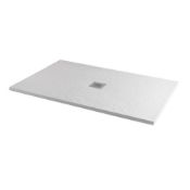 New 1200x800mm Rectangular White Slate Effect Shower Tray . Hand Crafted From High Grade Stone ...