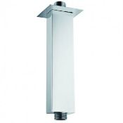 New (T165) Synergy Square Ceiling Mounted Shower Arm 120mm Length - Chrome.