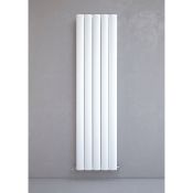 New (H2) 1800x470mm Alulite Arc Aluminium Radiator White. Contemporary Aluminium Radiator With...