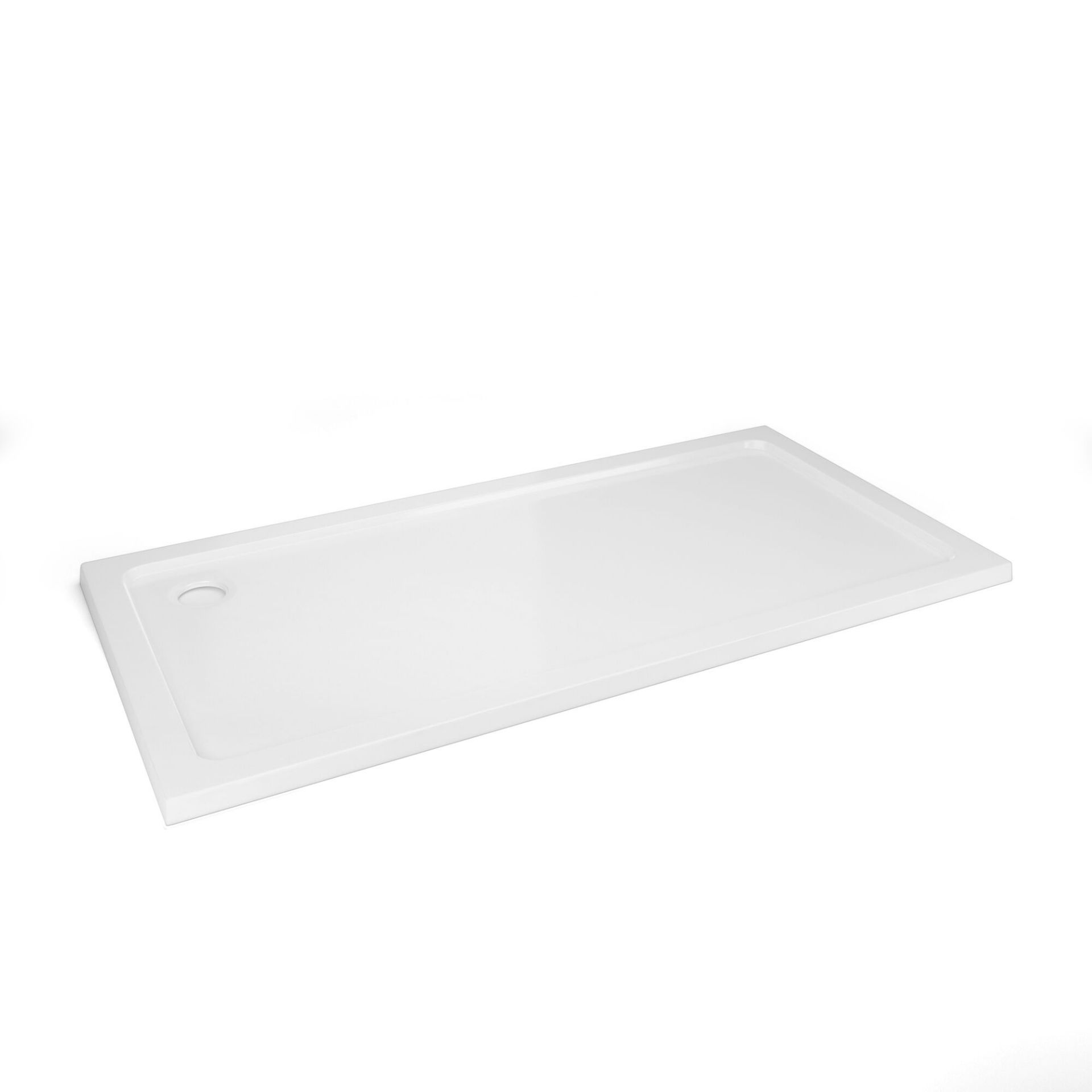New (U6) 1600x900mm Rectangular Ultra Slim Stone Shower Tray. Rrp £469.99.Low Profile Ultra S... - Image 2 of 2