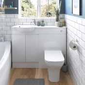 New (W145 ) Valesso White Gloss 600mm Vanity Unit RRP £373 Basin Not Included Durable 18 mm Ca...
