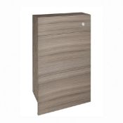 New (W191) 600mm Slimline Wc Unit Driftwood. RRP £369.00. This Finish Represents The Warm Nat...