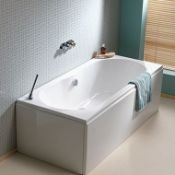 (W32) 1600x750mm New Square Double Ended Bath. RRP £349.99.Manufactured In The Uk Sanitary Grade
