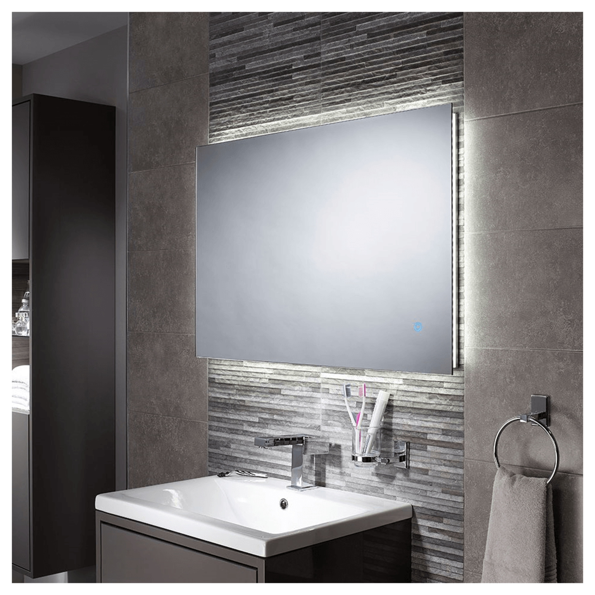 New (Y16) Eden Se30756C0 Backlit Led Mirror. RRP £443.21. Dimensions: H 600 x W 900mm Wattage... - Image 4 of 4