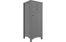 New (Y29) Lucia Grey Ash Tall Boy Unit. RRP £395.00. Finished In Grey Ash Durable 18mm Cabin...