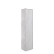 New (Y28) Perla 300mm 1 Door Wall Hung Tall Unit - Marble. RRP £380.80. Push To Open Door 18...