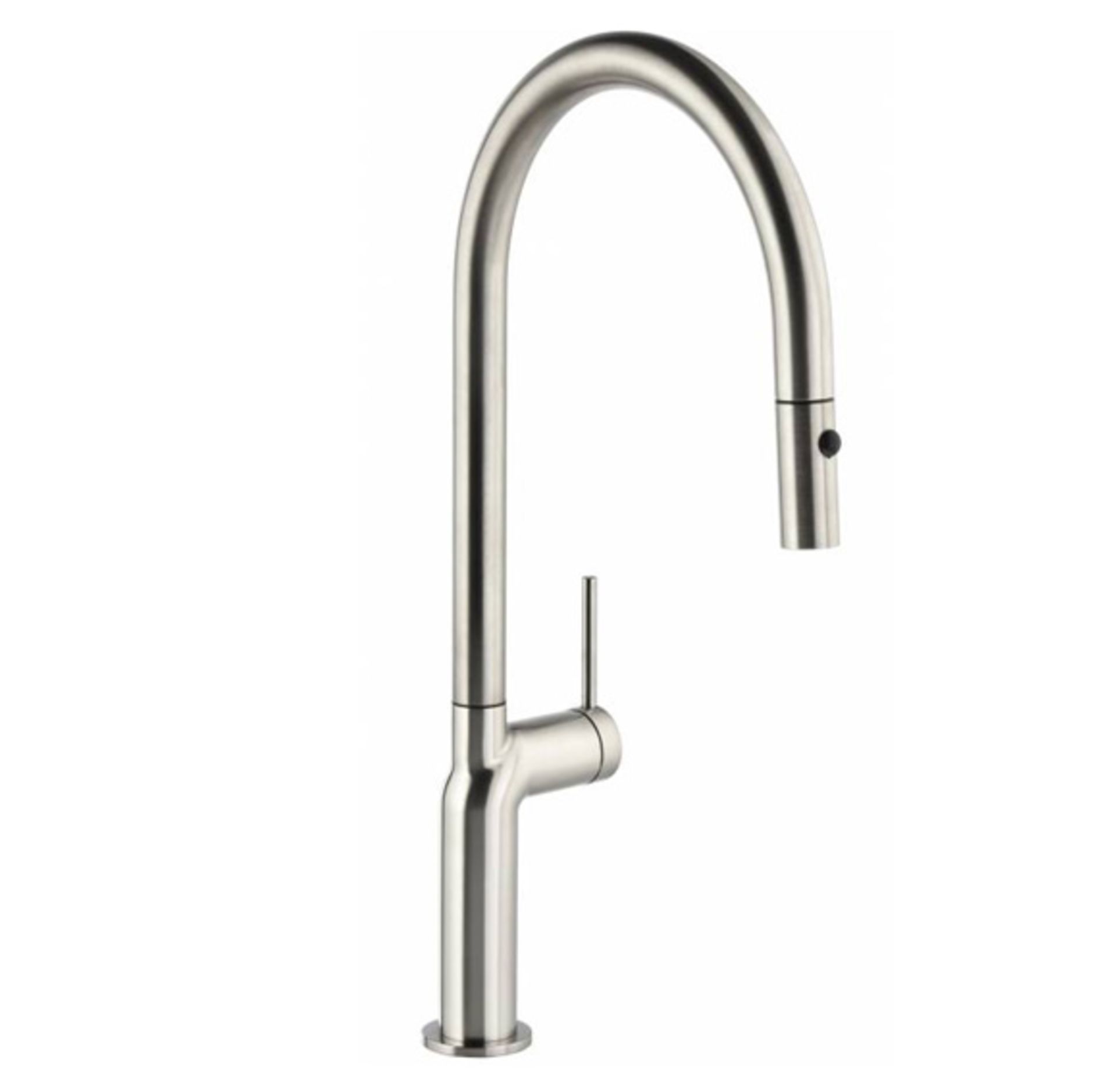 New (Z42) Abode, Tubist, Single Lever Pull-Out Spray Kitchen Tap Brushed Nickel. RRP £502.00. ...