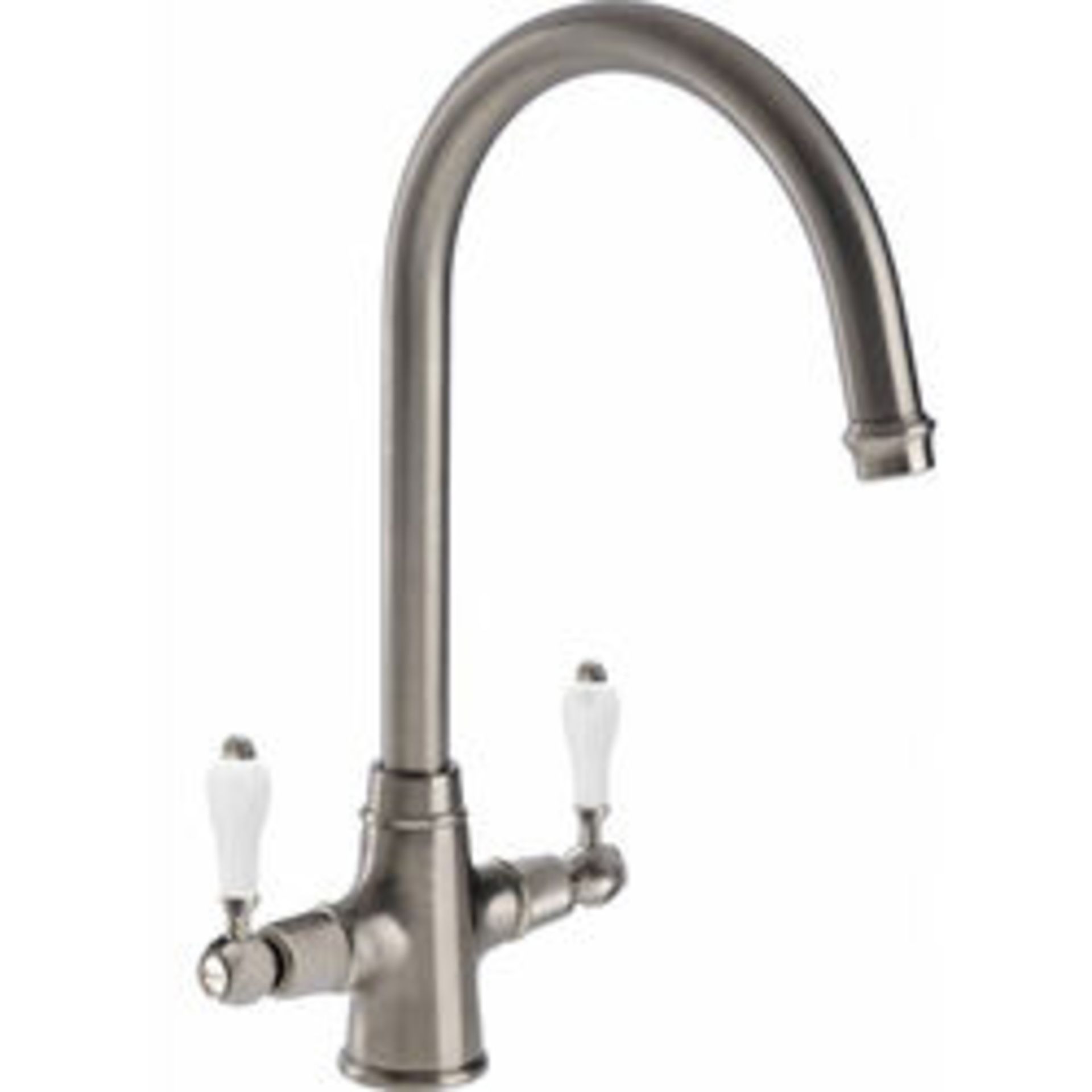 New (Y180) Abode Ludlow Monobloc Kitchen Mixer Tap Brushed Nickel RRP £263.10 The Abode Ludlow...