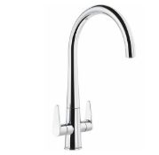 New (Z43) Abode, Coniq, R Monobloc Dual Lever Kitchen Tap. RRP £325.00. Height - 369mm Spout ...