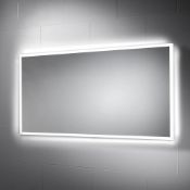 New (Z24) Sensio Glimmer 1200 x 600mm Dimmable Led Mirror With Demister Pad - Se30746C0. RRP £...