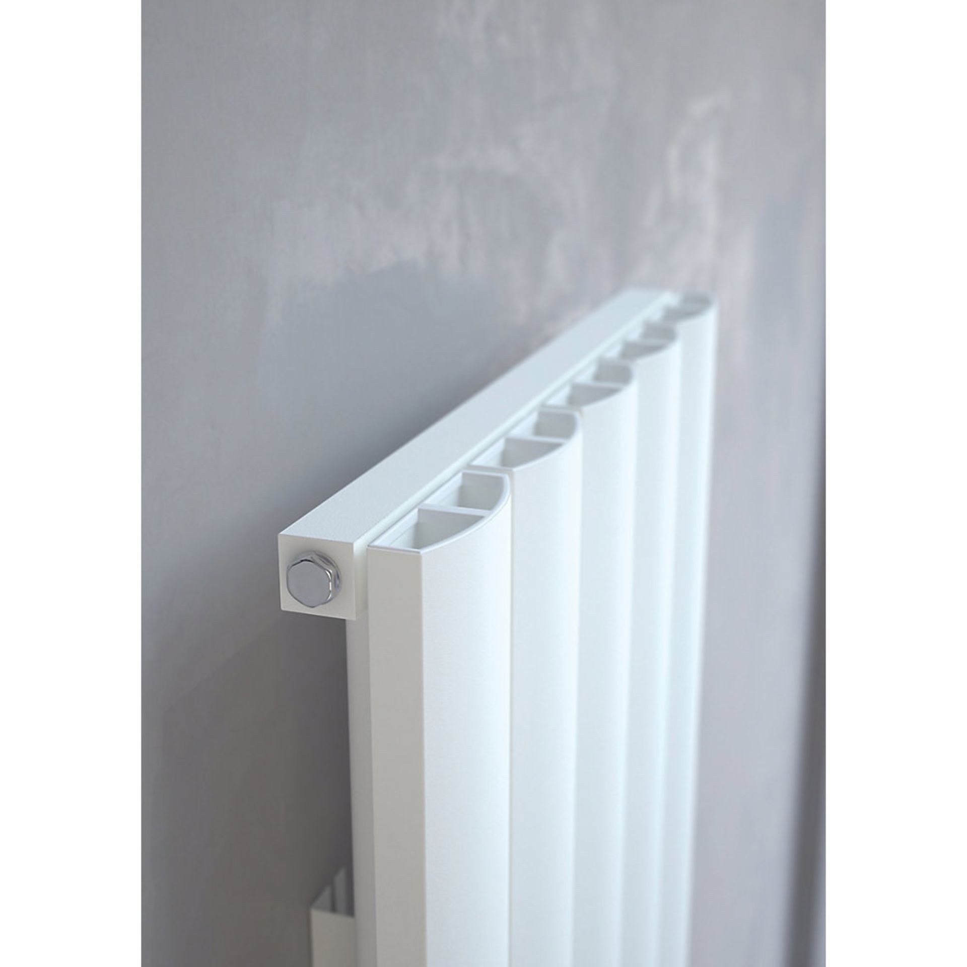 New (Z37) ) 1800x470mm Alulite Arc Aluminium Radiator 1800 x 470mm White 3994BTU. RRP £294.99... - Image 3 of 3