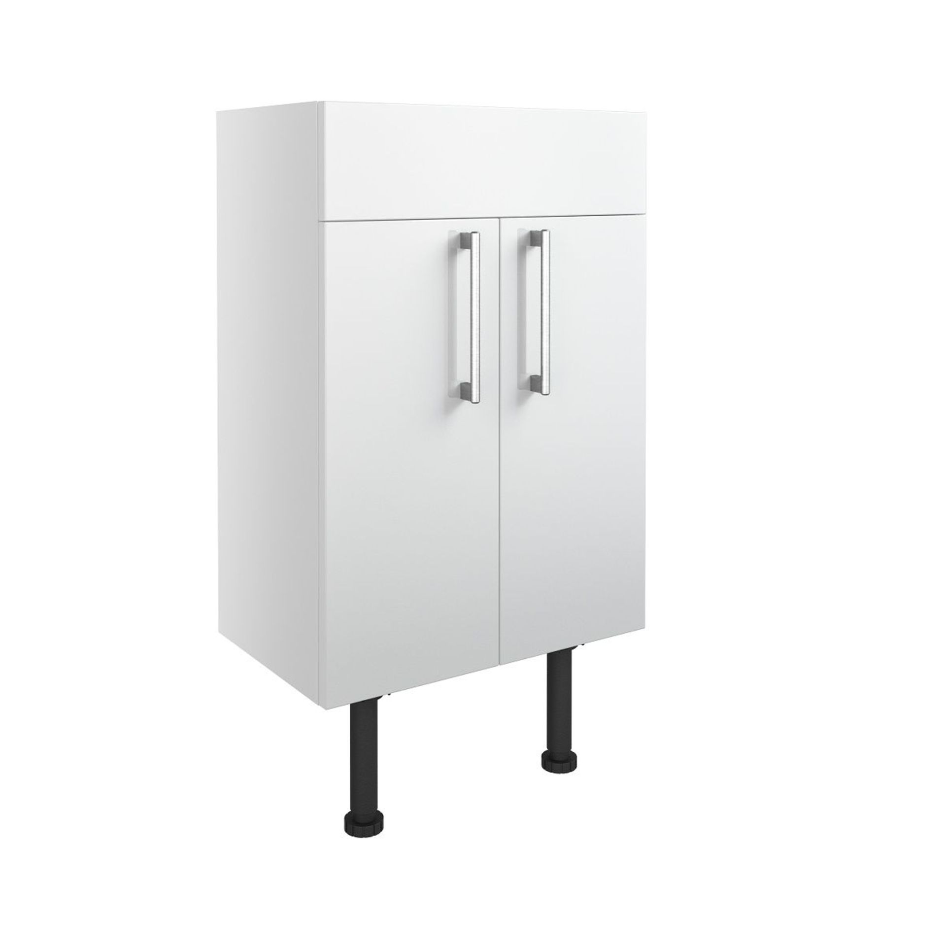 NEW (Q108) Alba Gloss White Slim Vanity Unit 500mm. RRP £225.00. Finished in Gloss White Del... - Image 2 of 2