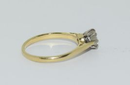 18Ct Gold Diamond Solitaire Ring