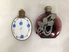 Beautiful Pair Of 2 Vintage Perfume Bottles