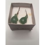 A Pair Of Jade Turtle Earrings