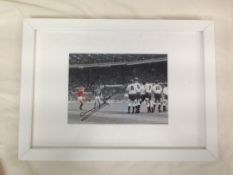 Signed Print Of Footballer Manager Stuart Pearce Mbe