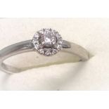 18K White Gold Donadio Diamond Ring