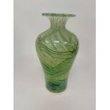 Multi Colour Swirled Pattern Murano Style Vase