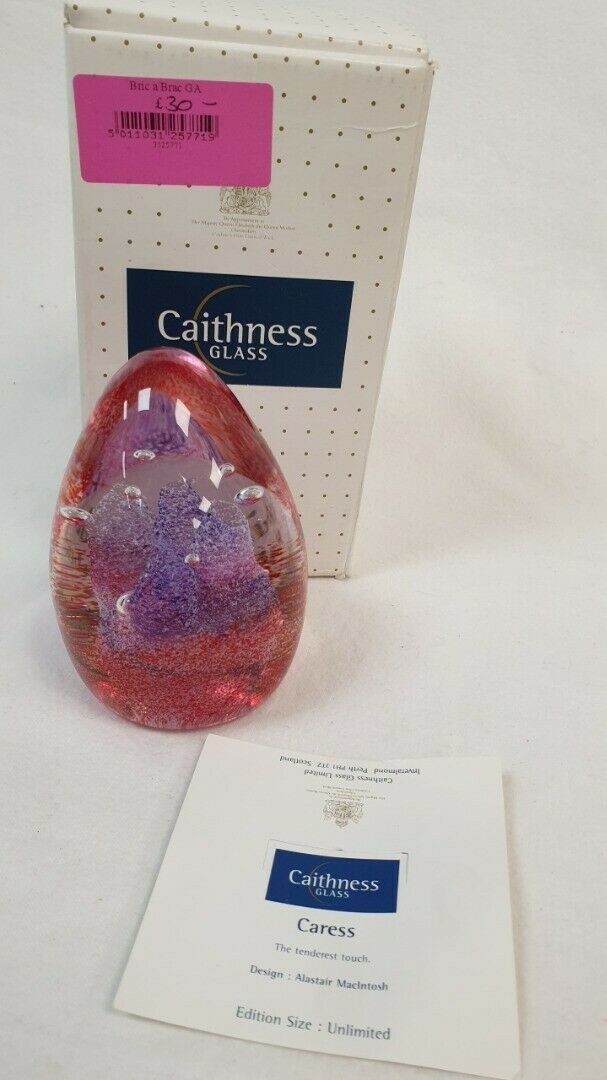 Caithness Caress Multi Colour Paperweight