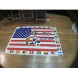 Fifa World Cup Usa 94 Coca Cola Vintage Flag