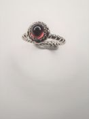 Pandora Silver Garnet Ring