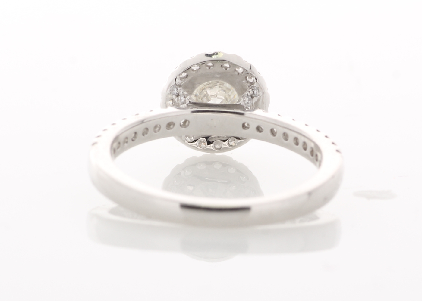 18ct White Gold Halo Set Ring 1.37 Carats - Image 3 of 5