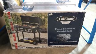 1 X Uniflame Classic Gas & Charcoal Combi Grill 1 X Uniflame Classic Gas & Charcoal Combi