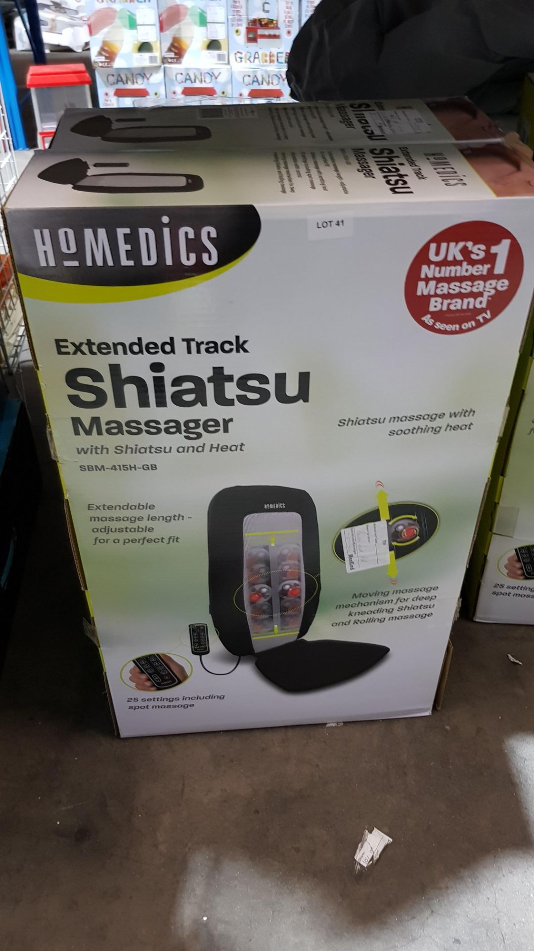 2 X Homedics Extended Track Shiatsu Massager With Heat 2 X Homedics Extended Track Shiatsu