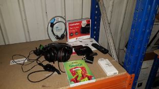 5 Items : 1 X Manhattan Freeview Box, 1 X Blackweb Gaming Headset, 1 X The Grinch DVD & 1 X Mixx