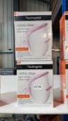 2 X Neutrogena Visibly Clear Light Therapy Acne Mask. (RRP £29.99 Each) New 2 X Neutrogena Visibly