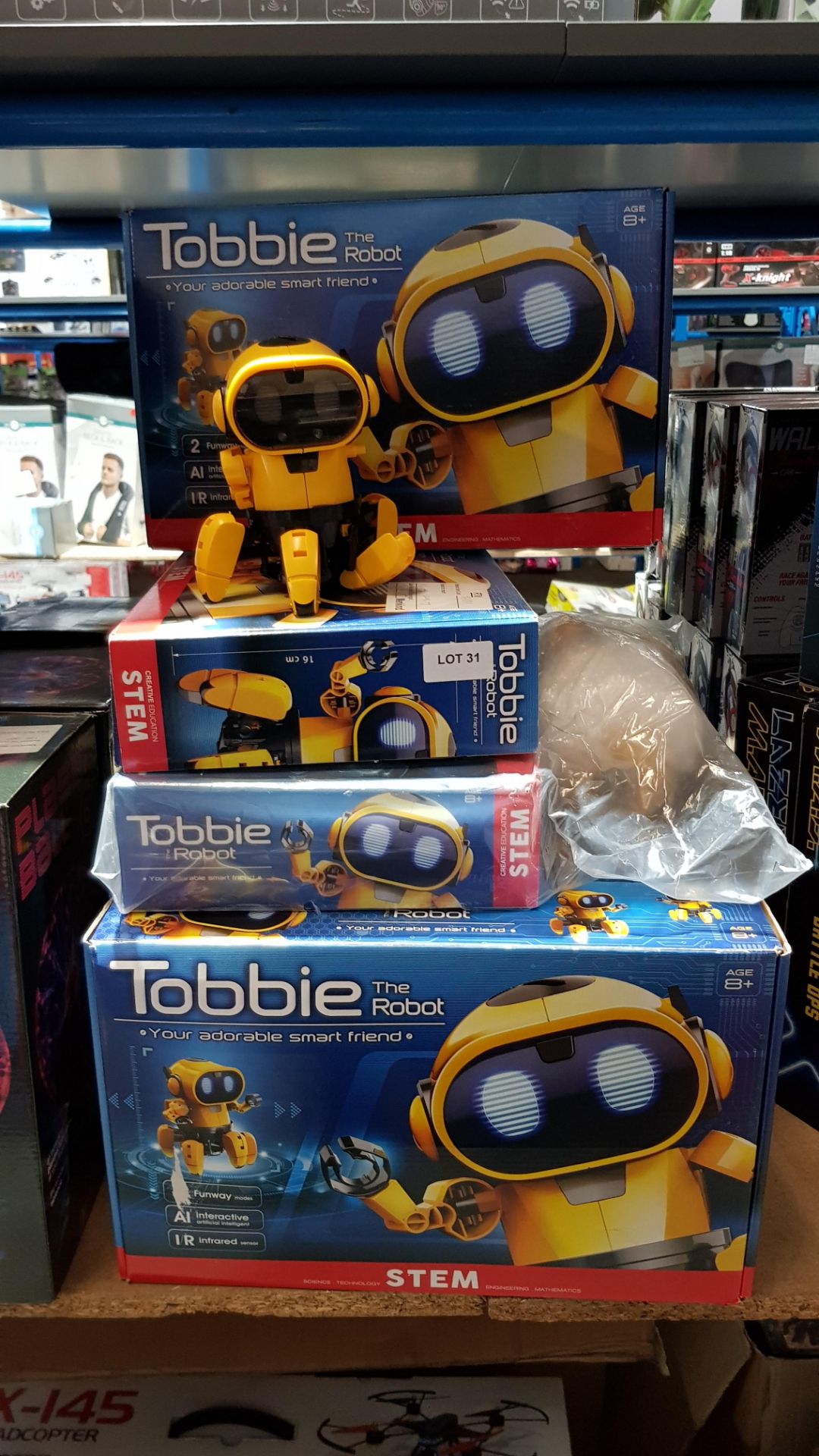 10 X STEM Tobbie The Robot (2 X No Box) 10 X STEM Tobbie The Robot (2 X No Box)---- Condition:Used