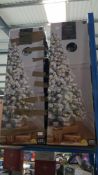 2 X 7ft (2.1M) Pre Lit Snowy Tree 2 X 7ft (2.1M) Pre Lit Snowy Tree---- Condition:Used Location:DN14