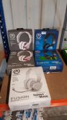 5 X Power A Mixed Colour Gaming Headset 5 X Power A Mixed Colour Gaming Headset---- Condition:Used