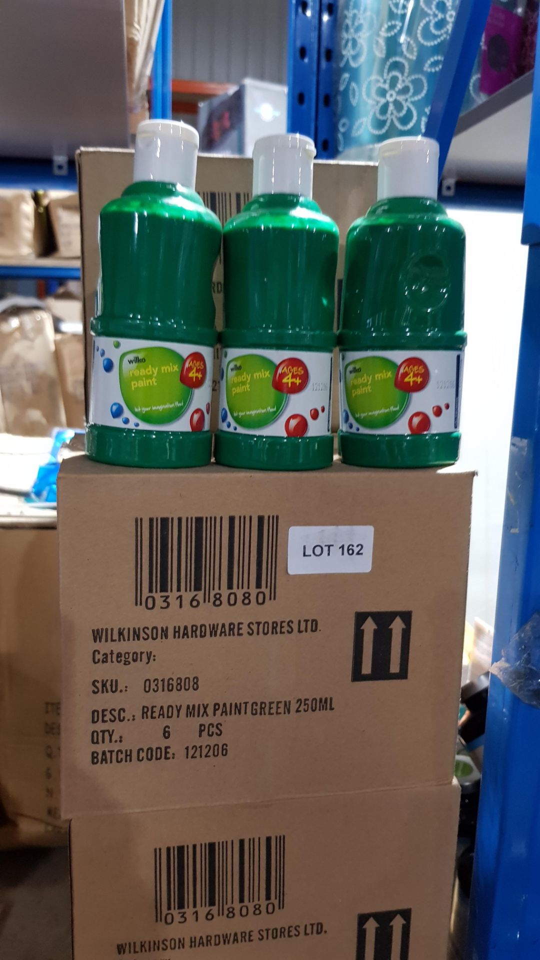 (R9B) Approx. 42 X Wilko Ready Mix Paint Green Ages 4+ (New)