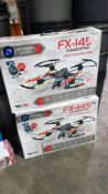 (R8F) 2 X Red5 FX-145 Quadcopter FPV