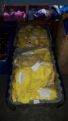 (R9D) Contents Of 2 Boxes Ð A Quantity Of Yellow Fabric Footwear / Feet Coverings. (New)