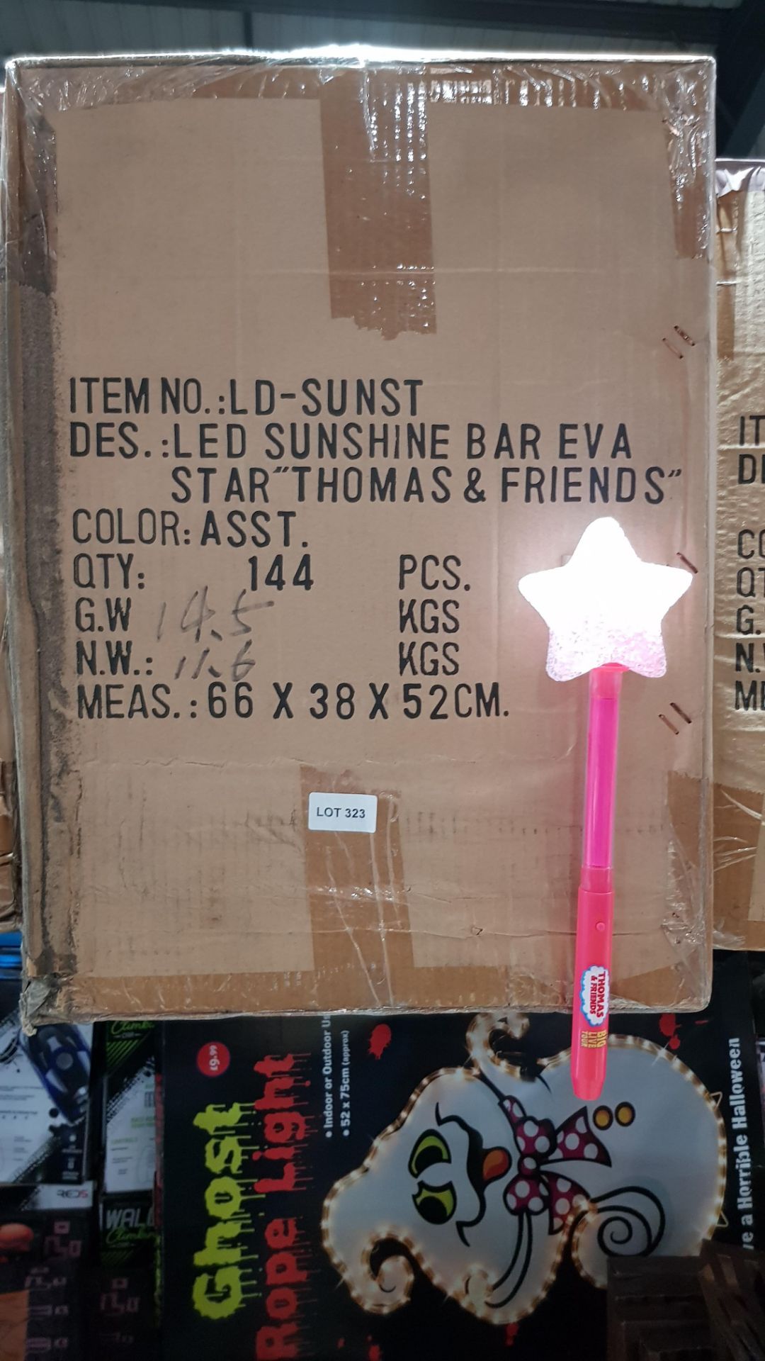 (R6F) Approx. 144 X Thomas & Friends LED Sunshine Bar Eva Star (New)