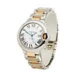 Cartier Ballon Bleu 3489 Ladies Stainless Steel & Yellow Gold Watch