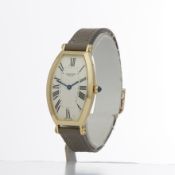 Cartier Tonneau 2451B Ladies Yellow Gold Mecanique Watch