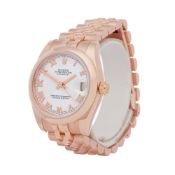 Rolex Datejust 31 178245 Ladies Rose Gold Watch