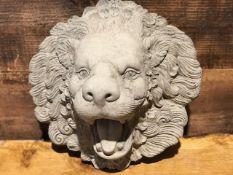 Highly Decorative Large Lion Wall Plaque