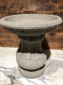 Traditional Bird Bath on Ornate Base