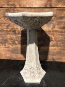 Art Deco Bird Bath 2 Piece