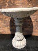 Very large & Ornate Bird Bath on Decorative Column