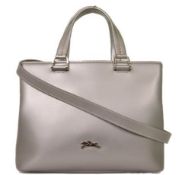 Longchamp - Shiny Leather Shoulder Bag