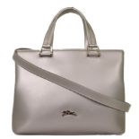 Longchamp - Shiny Leather Shoulder Bag
