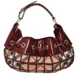 Burberry - Nova Check Warrior Rugan Hobo Shoulder Bag