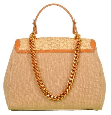 Ermanno Scervino - Straw Knitted Leather Hand Bag - Image 6 of 6